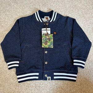 Bathing Ape BAPE Baby Milo Varsity Jacket